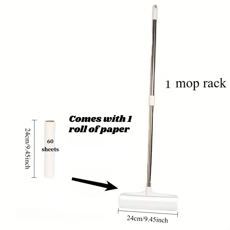 Mop Lint Remover, Lint Roller Refill And Mop, Retractable Clothing Brush, Household Cat Hair Floor Cleaning Tool, Pet Hair Rolle