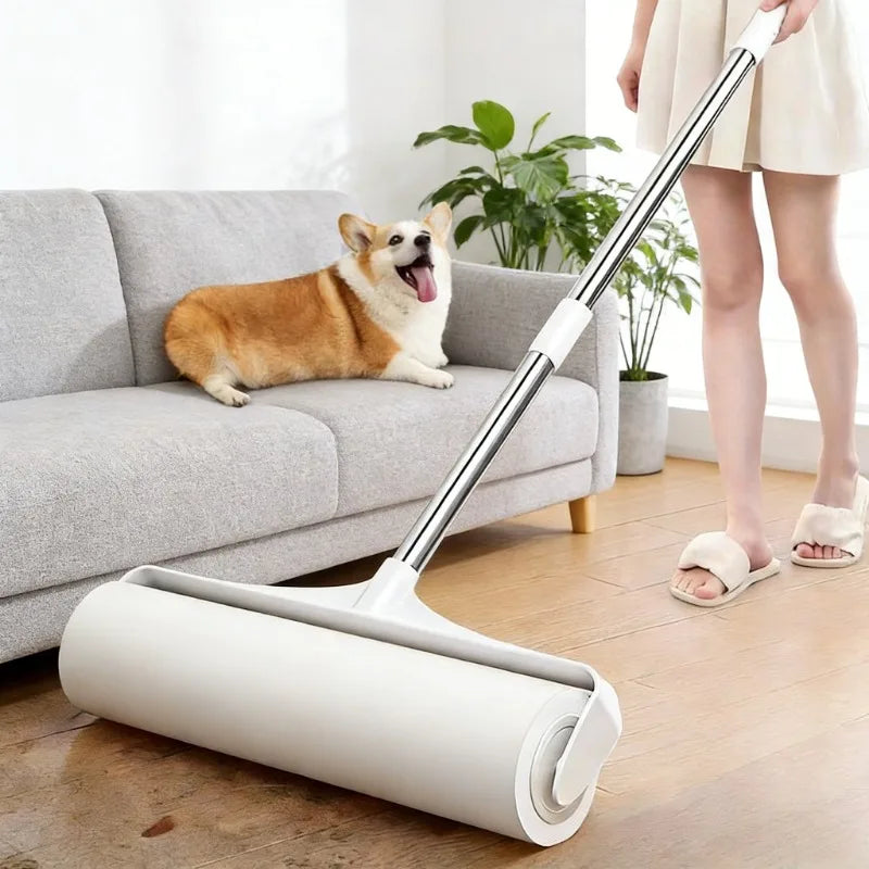 Mop Lint Remover, Lint Roller Refill And Mop, Retractable Clothing Brush, Household Cat Hair Floor Cleaning Tool, Pet Hair Rolle