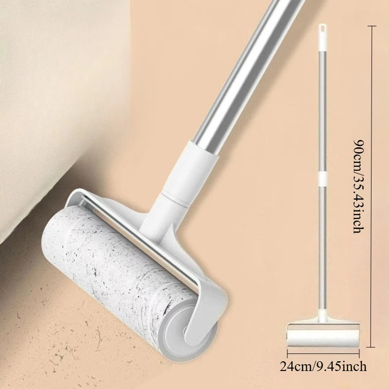 Mop Lint Remover, Lint Roller Refill And Mop, Retractable Clothing Brush, Household Cat Hair Floor Cleaning Tool, Pet Hair Rolle